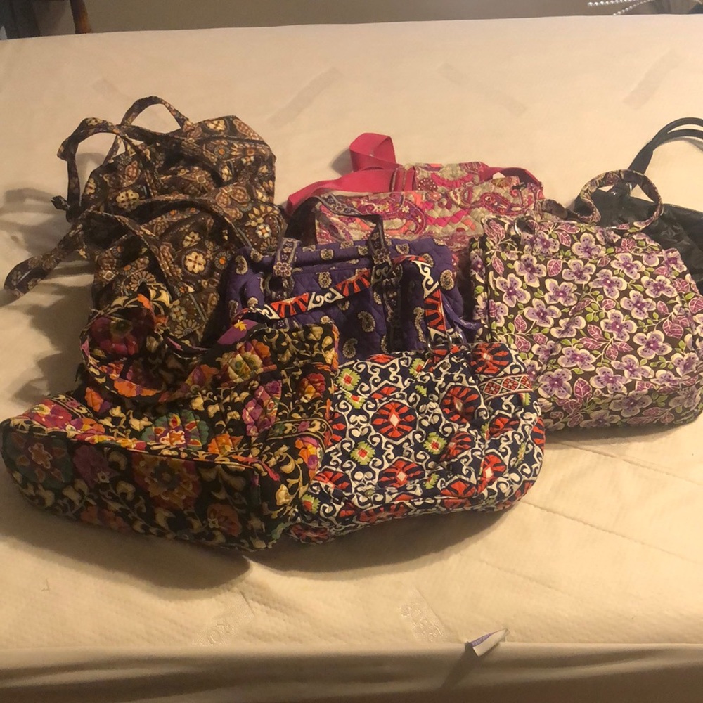 8 Vera Bradley Bags /1 Wallet